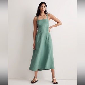Madewell Tie-Back Cami Midi Dress NWT